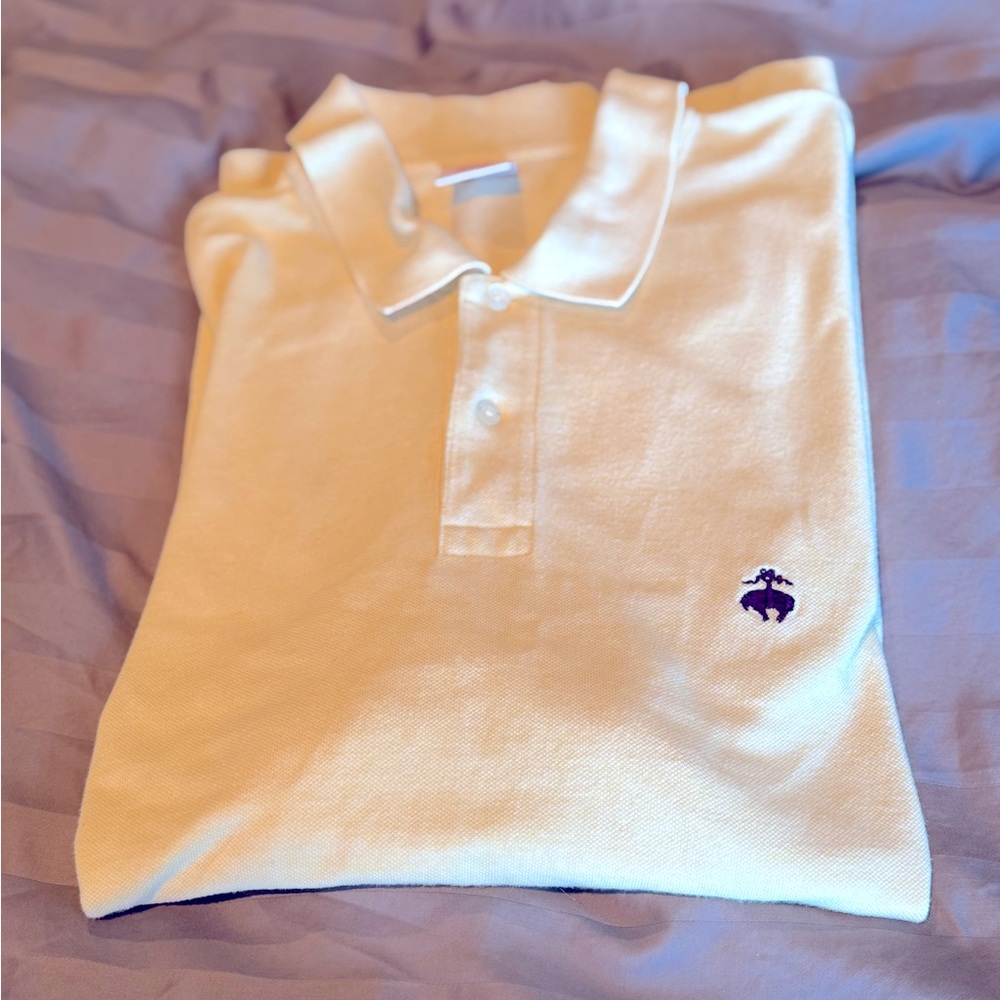 Brooks Brothers Yellow Polo Shirt Classic Style